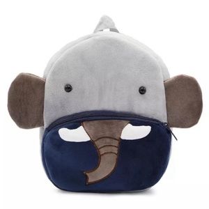 Kid’s Ultra Plush Boy’s Elephant Backpack
